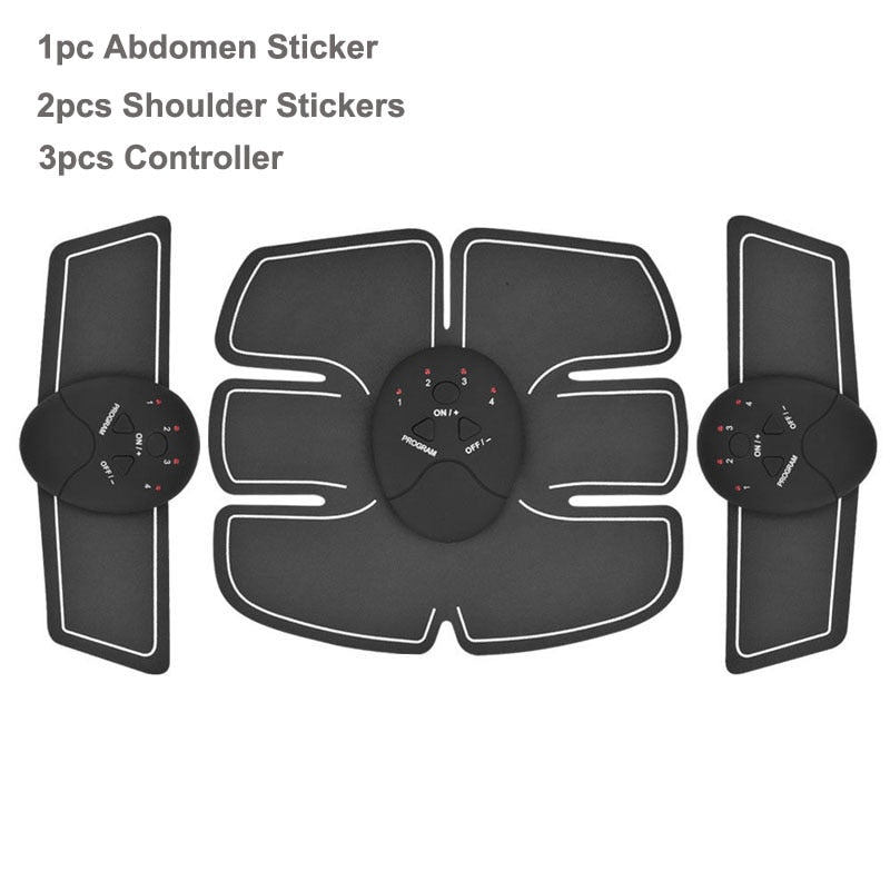 EMS Wireless Muscle Stimulator Trainer Smart Fitness Abdominal Training Electric Weight Loss Stickers Body Slimming Belt Unisex