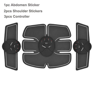 EMS Wireless Muscle Stimulator Trainer Smart Fitness Abdominal Training Electric Weight Loss Stickers Body Slimming Belt Unisex